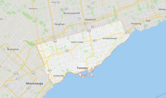 Mapa de Toronto